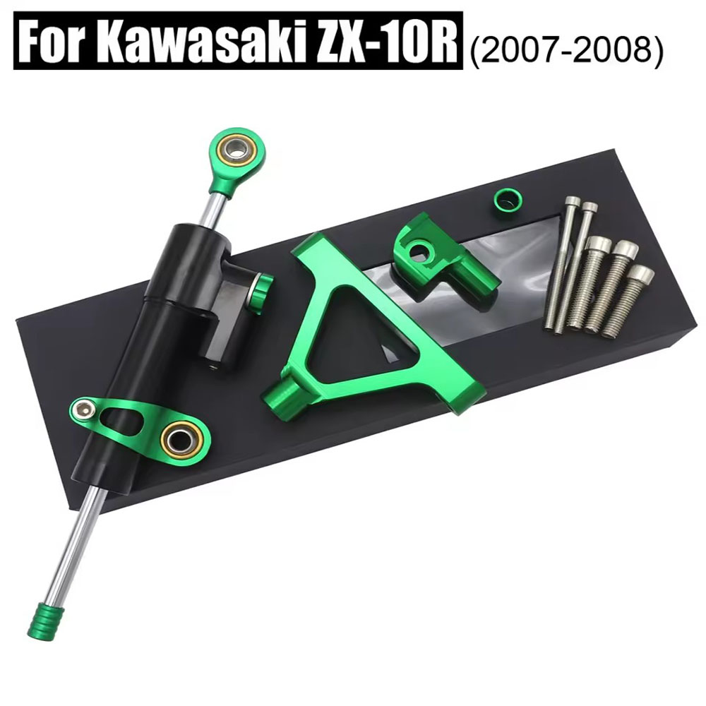 Steering Damper Stabilizer Kit Cnc - Per Kawasaki ZX10R 04-05 Ammortizzatore di
